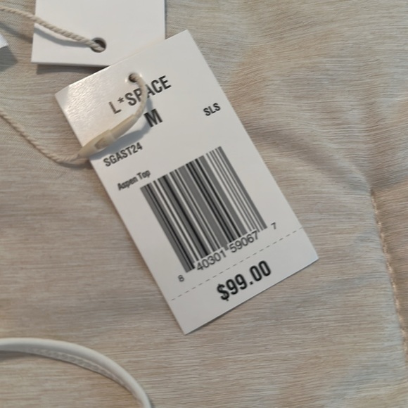 L*SPACE black and white striped bikini , NEW WITH TAGS! NEVER WORN! - Picture 4 of 5